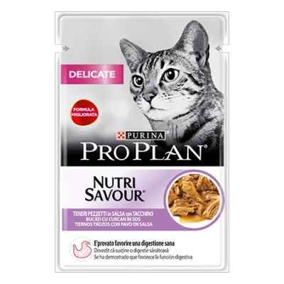 Pro Plan Cat Wet Food Delicate Gig Turkey 85G 12 Pcs
