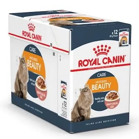 Royal Canin Cat Wet Food Feline Care Nutrition Hair & Skin Gravy 85G 12 Pcs — photo 1