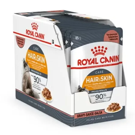 Royal Canin Cat Wet Food Feline Care Nutrition Hair & Skin Gravy 85G 12 Pcs — photo 3