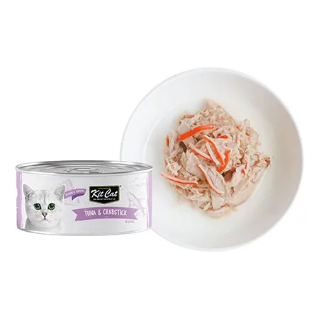 Kit Cat Cat Wet Food Toppers Deboned Tuna & Crab Stick In Aspic 80G — photo 3