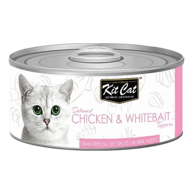 Kit Cat Toppers Chicken & Whitebait Flavor - 80G