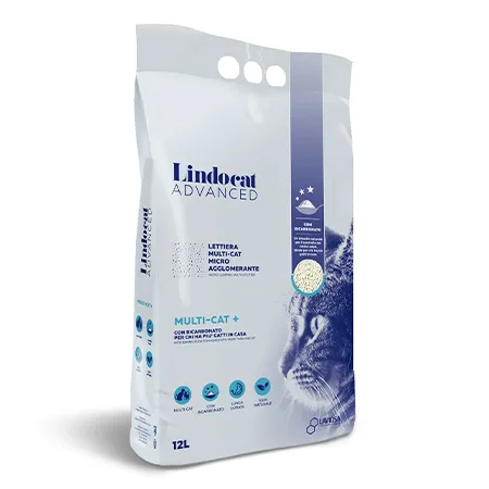 Lindocat Cat Litter Hygiene White Bentonite Advanced Multi Cat + Calming Breeze 12L — photo 1