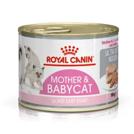 Royal Canin Kitten Cat Wet Food Feline Health Nutrition Mother & Babycat Mousse Poultry 195G 12 Pcs — photo 1