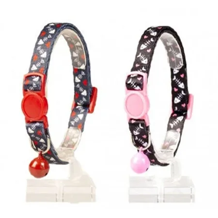 Duvo Cat Collars Accessories Fish Bones 2 Mixed Colors / Nylon 30Cm / 10Mm — photo 1