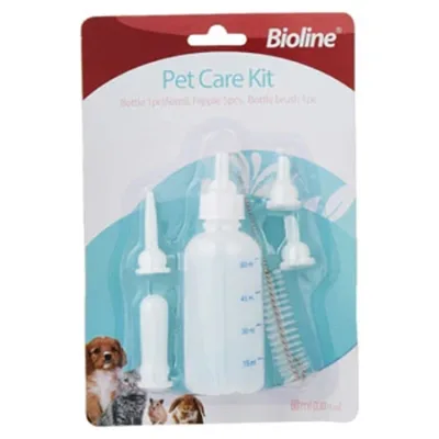 Bioline Puppy/Kitten Cat & Dog Feeding Accessories Feeding Bottle — 60Ml