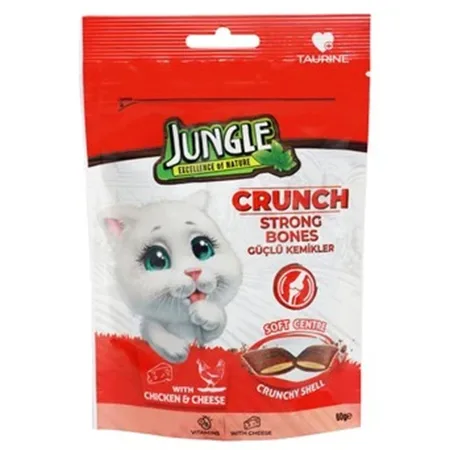 Jungle Cat Dry Food Crunch Strong Bones Chicken & Cheese 60G — photo 1