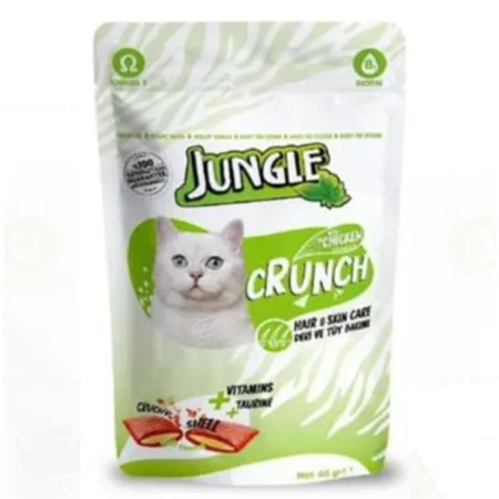 Jungle Cat Dry Food Crunch Hair & Skin Chicken 60G — photo 1