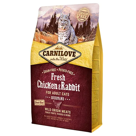 Carnilove Adult Cat Dry Food Fresh Chicken & Rabbit 2Kg — photo 1