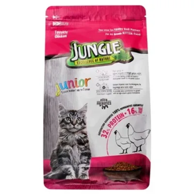 Jungle Kitten Cat Dry Food Junior Up To 1 Year Chicken 1.5Kg