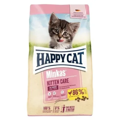 Happy Cat Kitten Cat Dry Food Minkas 5+ Weeks Chicken 1.5Kg