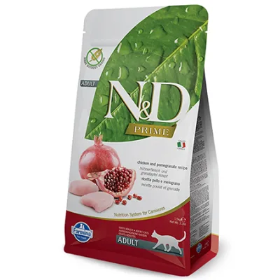Farmina N&D Adult Cat Dry Food Natural And Delicious Chicken & Pomegranate 300G