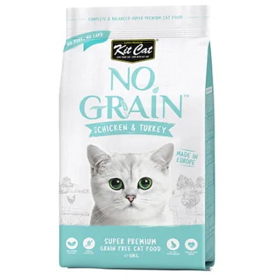 Kit Cat Cat Dry Food No Grain Super Premium Grain Free Chicken & Turkey 1Kg