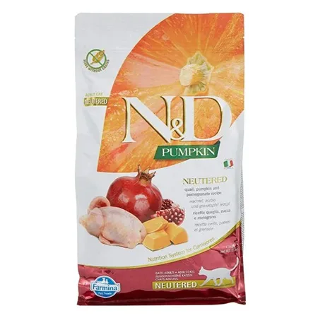 Farmina N&D Cat Dry Food Quail Neutered, Pumpkin & Pomegranate Quail & Pomegranate 1.5Kg — photo 1