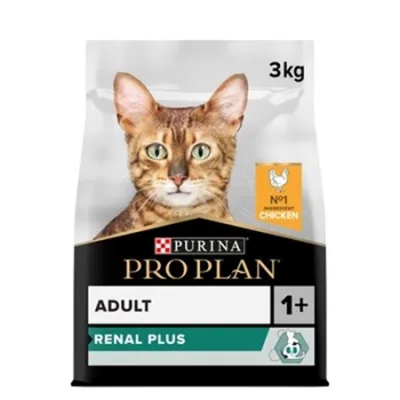 Pro Plan Adult Cat Dry Food Renal Plus Everyday Chicken 3Kg