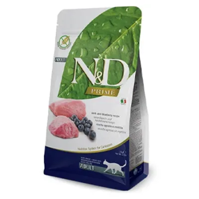 Farmina N&D Adult Cat Dry Food Lamb & Blueberry 1.5Kg