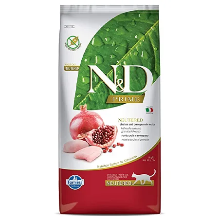 Farmina N&D Adult Cat Dry Food Neutered Chicken & Pomegranate 1.5Kg — photo 1