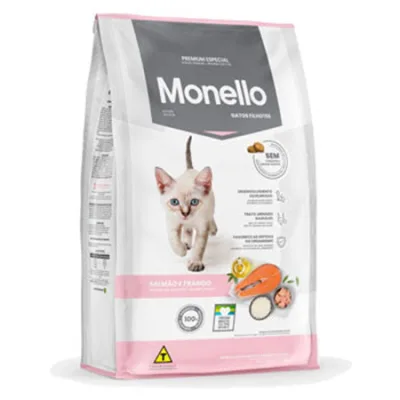 Monello Kitten Cat Dry Food Salmon & Chicken 1Kg