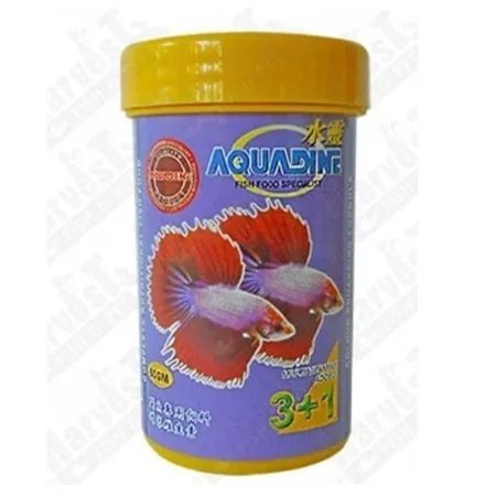 Kw Zone Aquadine Fish Pellets Food Betta Food Micro Pellet Krill & Spirulina 60G — photo 1