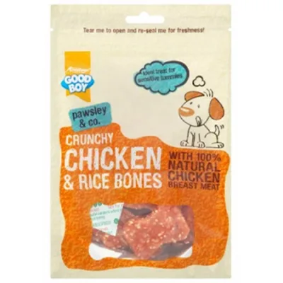 Good Boy Armitage Dog Treats Food Bones Chicken & Rice 100G