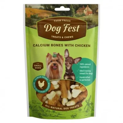 Dog Fest Adult Dog Treats Food Calcium Bones Mini Dog Chicken 55G