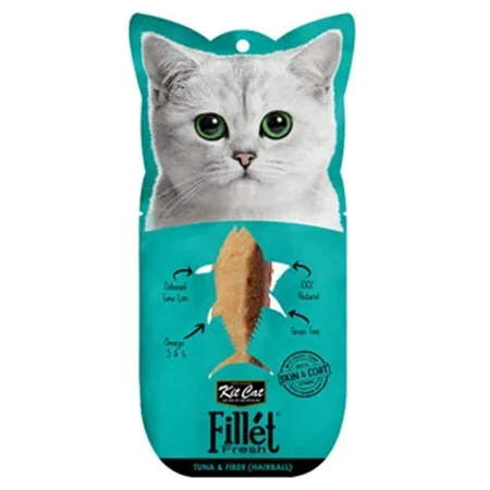Kit Cat Cat Treats Food Fillet Fresh Hairball Tuna & Fiber 60G — photo 1