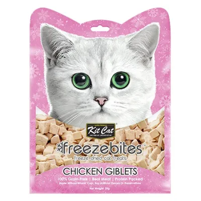 Kit Cat Cat Treats Food Freezebites Chicken Giblets 20G