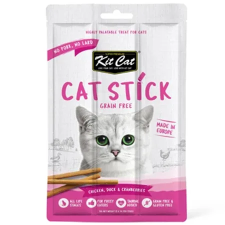 Kit Cat Cat Treats Food Grain Free Stick Chicken Duck & Cranberries 15G — photo 1