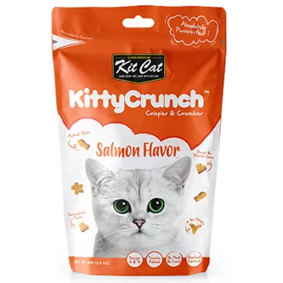 Kit Cat Cat Treats Food Kitty Crunch Salmon 60G