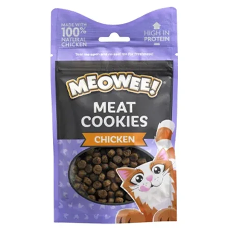 Meowee Cat Treats Food Meat Cookies Chicken 40G — photo 1