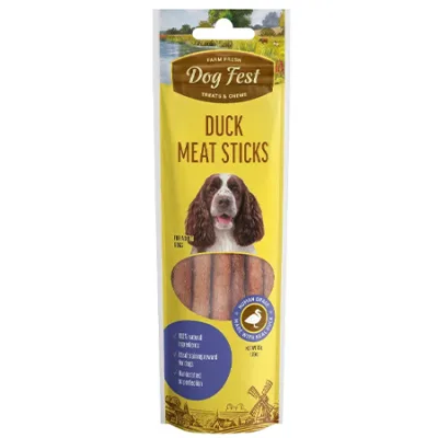 Dog Fest Adult Dog Treats Food Meat Sticks Duck 45G
