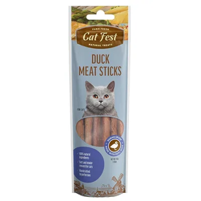 Cat Fest Cat Treats Food Meat Sticks Duck 90G
