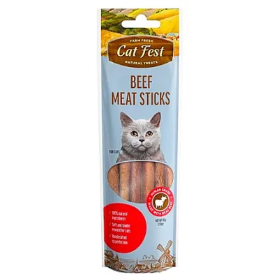 Cat Fest Cat Treats Food Meat Sticks Beef