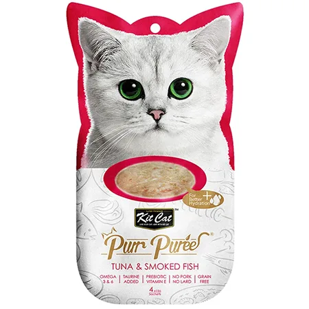 Kit Cat Cat Treats Food Purr Puree Tuna & Smoked Fish 60G — photo 1