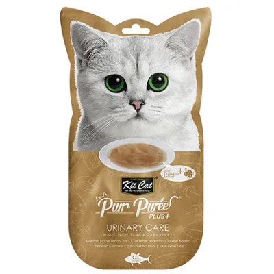Kit Cat Cat Treats Food Purr Puree Plus+ Urinary Care Tuna & Cranberry 60G