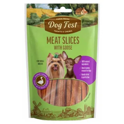 Dog Fest Adult Dog Treats Food Slices Small Breed Goose 90G