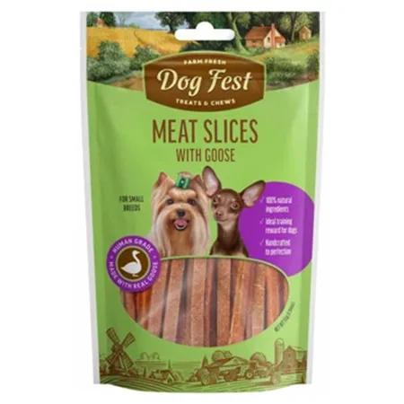 Dog Fest Adult Dog Treats Food Slices Small Breed Goose 90G — photo 1