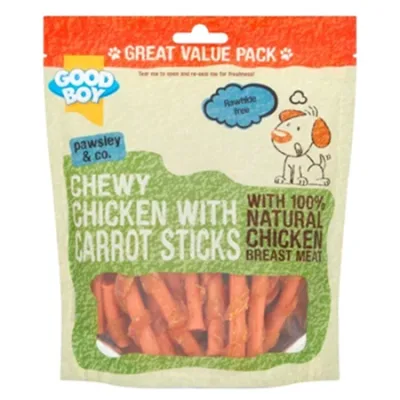 Good Boy Armitage Dog Treats Food Sticks Value Pack Chicken & Carrot 320G