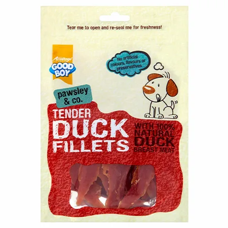 Good Boy Armitage Dog Treats Food Tender Fillets Duck 80G — photo 1