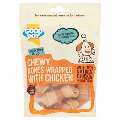 Good Boy Armitage Large Dog Treats Food Wrap Bone Large Rawhide-Free, Low Fat Chicken 180G 2 Pcs