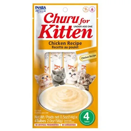 Inaba Churu Kitten Cat Treats Food Chicken 14G 4 Pcs — photo 1
