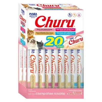 Inaba Churu Cat Treats Food Variety Pack Seafood Mix 14G 20 Pcs