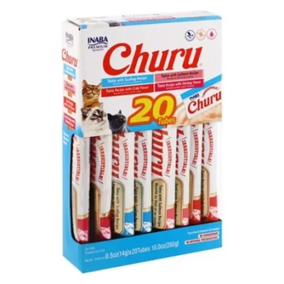 Inaba Churu Cat Treats Food Assorted Creamy Mix 14G 20 Pcs
