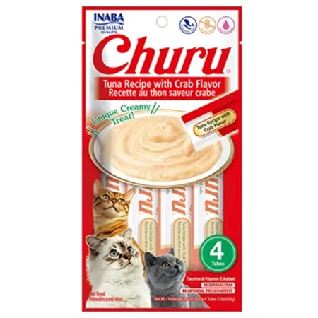 Inaba Churu Cat Treats Food Tuna With Crab 14G 4 Pcs — photo 1