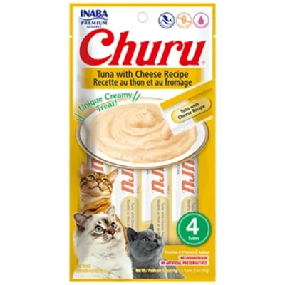 Inaba Churu Cat Treats Food Tuna With Cheese 14G 4 Pcs