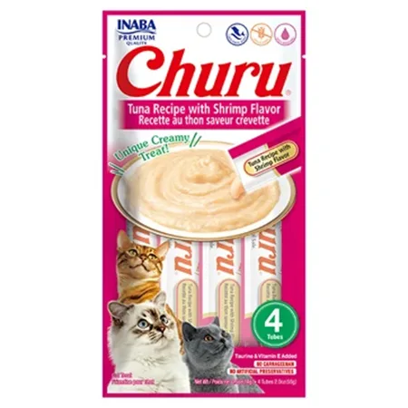 Inaba Churu Cat Treats Food Tuna & Shrimp 14G 4 Pcs — photo 1