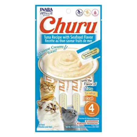 Inaba Churu Cat Treats Food Tuna & Seafood 14G 4 Pcs — photo 1