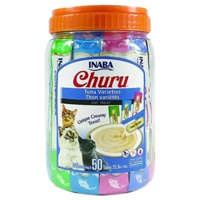 Inaba Churu Cat Treats Food Variety Pack Tuna Variety 14G 50 Pcs