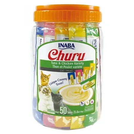 Inaba Churu Cat Treats Food Variety Pack Tuna & Chicken 14G 50 Pcs — photo 1