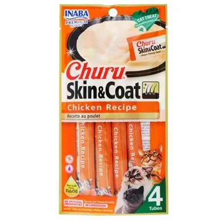 Inaba Churu Cat Treats Food Skin & Coat Chicken 14G — photo 1