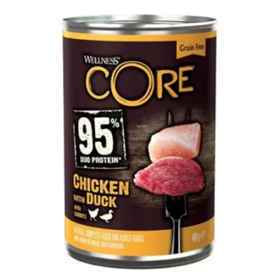 Wellness Core Adult Dog Wet Food 0.95 Chicken & Duck 400G